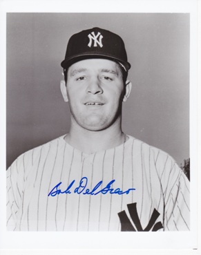 Bob DelGreco Autographed New York Yankees 8x10 Photo
