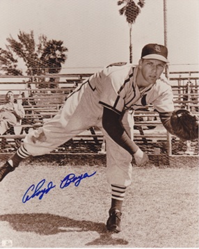 Cloyd Boyer Autographed St Louis Cardinals 8x10 Photo
