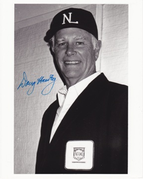 Doug Harvey Autographed Umpire 8x10 Photo - Hall of Famer
