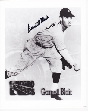Garnett Blair Autographed Negro League 8x10 Photo
