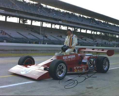 George Schmit Autographed Racing 8x10 Photo
