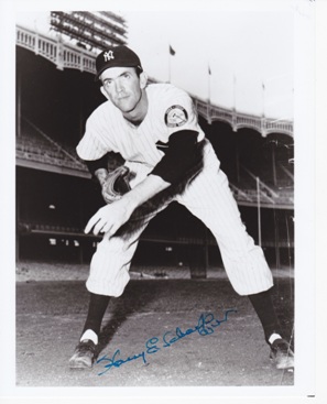 Harry Schaeffer Autographed New York Yankees 8x10 Photo
