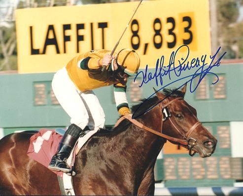 Laffit Pincay Autographed Jockey 8x10 Photo
