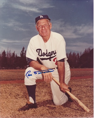 Leo Durocher Autographed Los Angeles Dodgers 8x10 Photo - Deceased Hall of Famer
