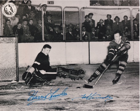 Harry Lumley and Ted Kennedy Autographed 8x10 Photo
