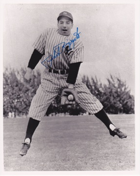 Phil Rizzuto Autographed New York Yankees 8x10 Photo - Deceased Hall of Famer
