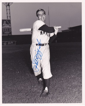 Phil Rizzuto Autographed New York Yankees 8x10 Photo - Deceased Hall of Famer
