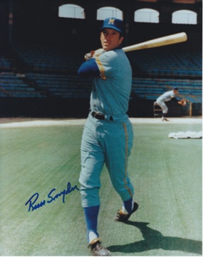 Russ Snyder Autographed Milwaukee Brewers 8x10 Photo
