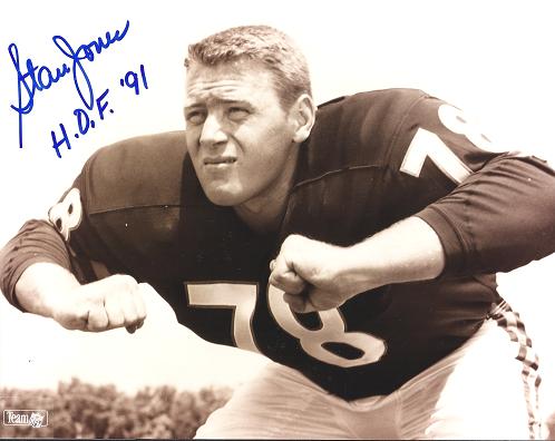 Stan Jones Autographed Chicago Bears 8x10 Photo ~ Hall of Famer
