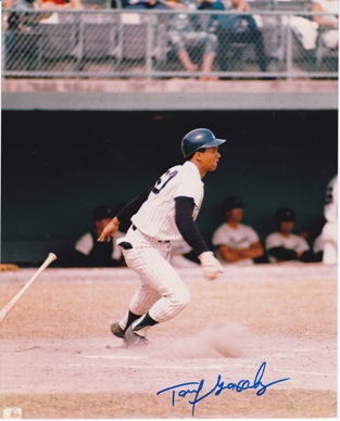 Tony Gonzalez Autographed New York Yankees 8x10 Photo
