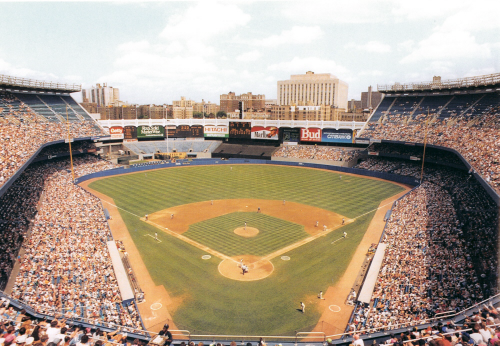 Yankee Stadium (NY Yankees)
We offer three ways to display this image on your wall:
1. A 10x13 black wall plaque for $20, 
2. A 11x14 frame with double matting for $40.
3. A 16x20 custom frame with a gold nameplate, a team medallion, and double matting for $80.
Keywords: Yankee Stadium NY Yankees photo