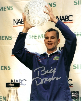 Billy Donovan Autographed Florida Gators 8x10 National Championship "Trophy" Photo
Florida Gators Back to Back National Championship coach has personally hand signed this 8x10 photo with a Silver sharpie pen.  This item comes with a The REAL DEAL Memorabilia Certificate of Authenticity (COA), and matching authenticity Holograms on the item and the Certificate.  Get THE REAL DEAL!

Keywords: BD8x10Trophy