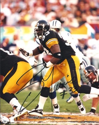 Bam Morris Autographed Pittsburgh Steelers 8x10 Photo 
