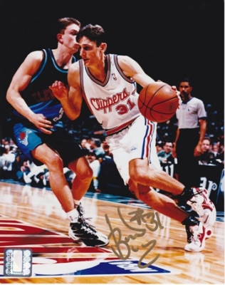 Brent Barry Autographed Los Angeles Clippers 8x10 Photo
