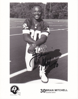Brian Mitchell Autographed Washington Redskins 8x10 Photo
