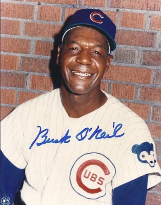 Buck O'Neal Autographed Chicago Cubs 8x10 Photo (Deceased)
