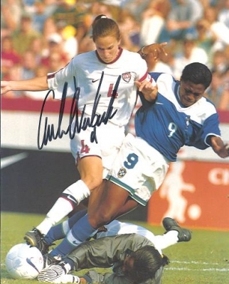 Carla Overbeck Autographed Soccer 8x10 Photo

