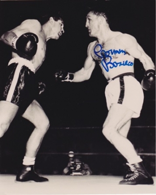 Carmen Basilio Autographed Boxing 8x10 Photo
