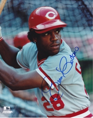 Cesar Cedeno Autographed Cincinnati Reds 8x10 Photo
