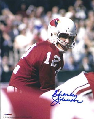 Charley Johnson Autographed St Louis Cardinals 8x10 Photo
