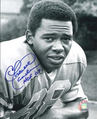 Charlie Sanders Autographed Detroit Lions 8x10 Photo ~ Hall of Famer
