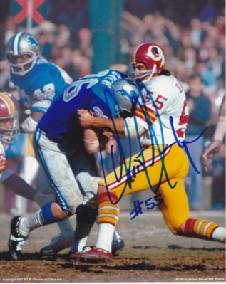 Chris Hanburger Autographed Washington Redskins 8x10 Photo
