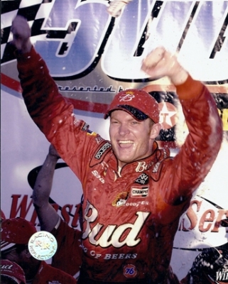 Dale Earnhardt Jr. Unsigned "Winning" 8x10 inch Photo - RARE Licensed Photo
