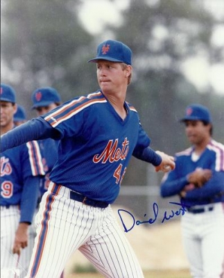 David West Autographed New York Mets 8x10 Photo
