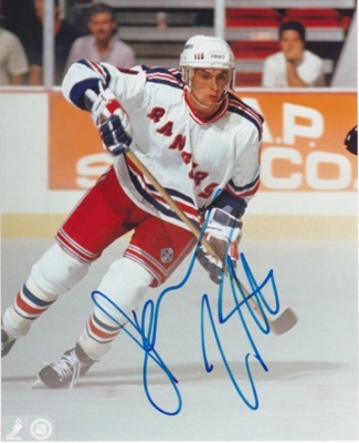 Dean Turcotte Autographed New York Rangers 8x10 Photo
