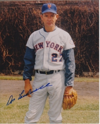 Don Cardwell Autographed New York Mets 8x10 Photo - Deceased
