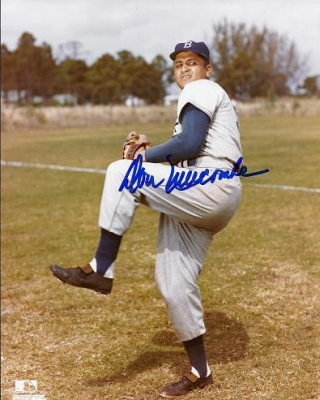 Don Newcombe Autographed Brooklyn Dodgers 8x10 Photo
