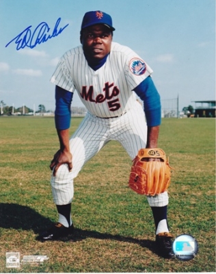 Ed Charles Autographed New York Mets 8x10 Photo
