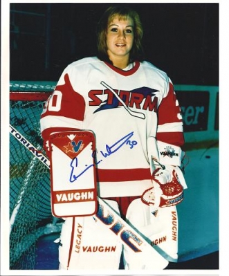 Erin Whiten Autographed Storm 8x10 Photo ~ Female Goalie
