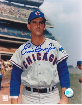 Ernie Broglio Autographed Chicago Cubs 8x10 Photo
