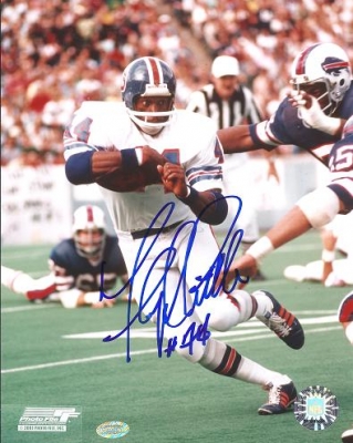 Floyd Little Autographed Denver Broncos 8x10 Photo 
