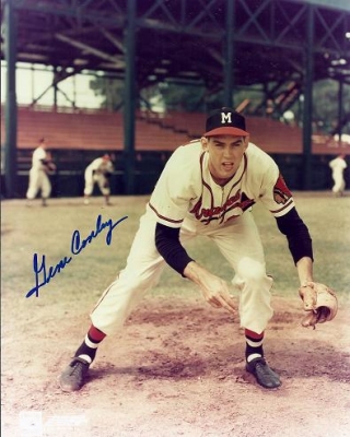 Gene Conley Autographed Milwaukee Braves 8x10 Photo
