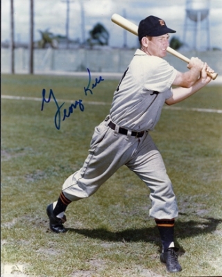 George Kell Autographed Detroit Tigers 8x10 Photo (Deceased Hall of Famer)

