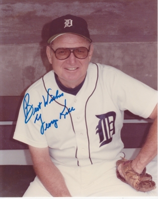 George Kell Autographed Detroit Tigers 8x10 Photo - Deceased Hall of Famer
