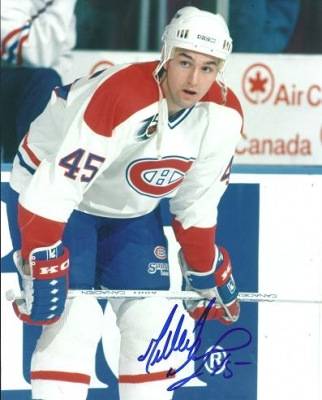 Gilbert Dionne Autographed Montreal Canadians 8x10 Photo 
