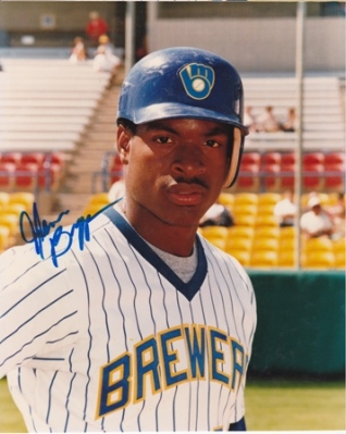 Glenn Braggs Autographed Milwaukee Brewers 8x10 Photo
