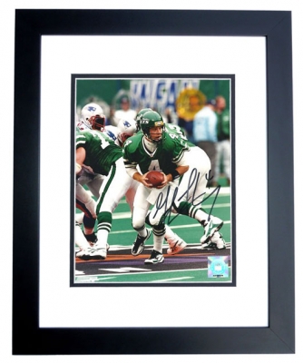 Glenn Foley Autographed New York Jets 8x10 Photo BLACK CUSTOM FRAME
