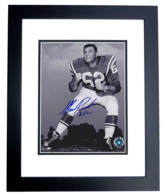 Glenn Ressler Autographed Baltimore Colts 8x10 Photo BLACK CUSTOM FRAME
