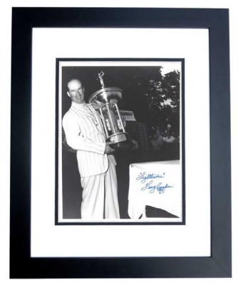 Harry Cooper Autographed Golf 8x10 Photo BLACK CUSTOM FRAME
