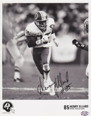 Henry Ellard Autographed Washington Redskins 8x10 Photo
