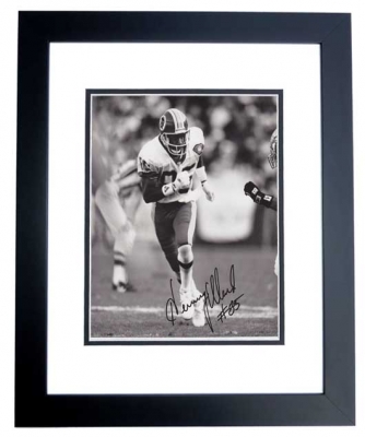 Henry Ellard Autographed Washington Redskins 8x10 Photo BLACK CUSTOM FRAME
