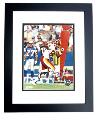 Henry Ellard Autographed Washington Redskins 8x10 Photo BLACK CUSTOM FRAME
