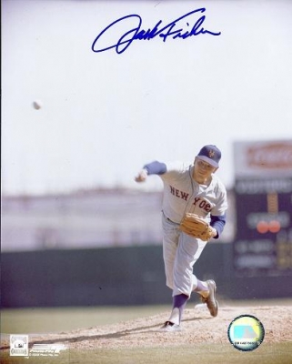 Jack Fisher Autographed New York Mets 8x10 Photo
