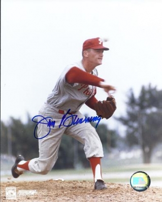 Jim Bunning Autographed Philadelphia Phillies 8x10 Photo

