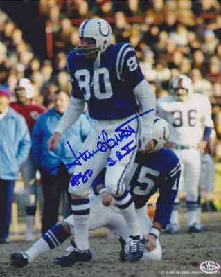 Jim O'Brien Autographed Baltimore Colts 8x10 Photo with Super Bowl V Inscription
