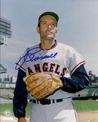 Jim Piersall Autographed California Angels 8x10 Photo
